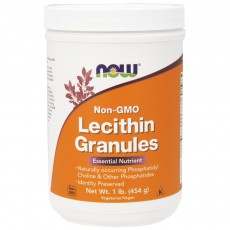 나우 Now, Lecithin Granules, Non GMO, 1 lb, 454 g