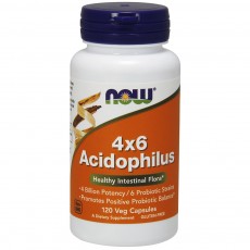  나우 Now, 4x6 Acidophilus, 120 캡슐