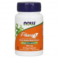  나우 Now, Phase 2 500 mg, 60 식물성 캡슐