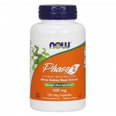  나우 Now, Phase 2 500 mg, 120 식물성 캡슐