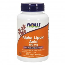  나우 Now, 알파 리포산 100 mg, 120 식물성 캡슐