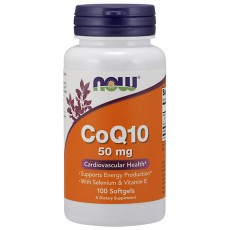 나우 Now, CoQ10  50 mg, 100 소프트젤
