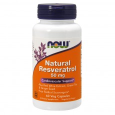  나우 Now, Natural 레스베라트롤, 60 식물성 캡슐