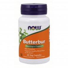  나우 Now, Butterbur with Feverfew, 60 식물성 캡슐