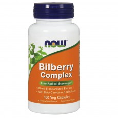  나우 Now, Bilberry Complex 80 mg, 100 캡슐