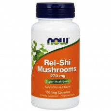  나우 Now, Rei-Shi Mushrooms 270 mg, 100 캡슐