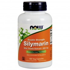  나우 Now, Silymarin Milk Thistle Extract 2x-300 mg, 100 식물성 캡슐