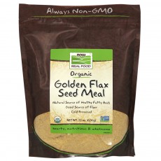  나우 Now, Golden Flax Meal, 18 oz. (510 g)
