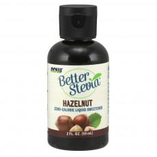  나우 Now, Stevia Extract 액상, Hazelnut Cream, 2 fl oz (60 ml)