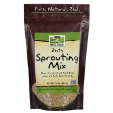  나우 Now, Zesty Sprouting Mix, 16 oz (454 g)