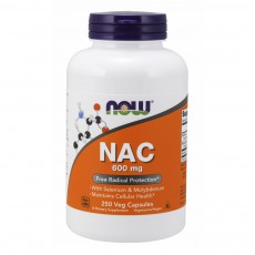 나우 Now, NAC 600 mg, 250 Veg Capsules