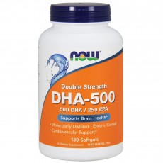 나우 Now, DHA-500/EPA-250 더블 스트렝스, 180 소프트젤