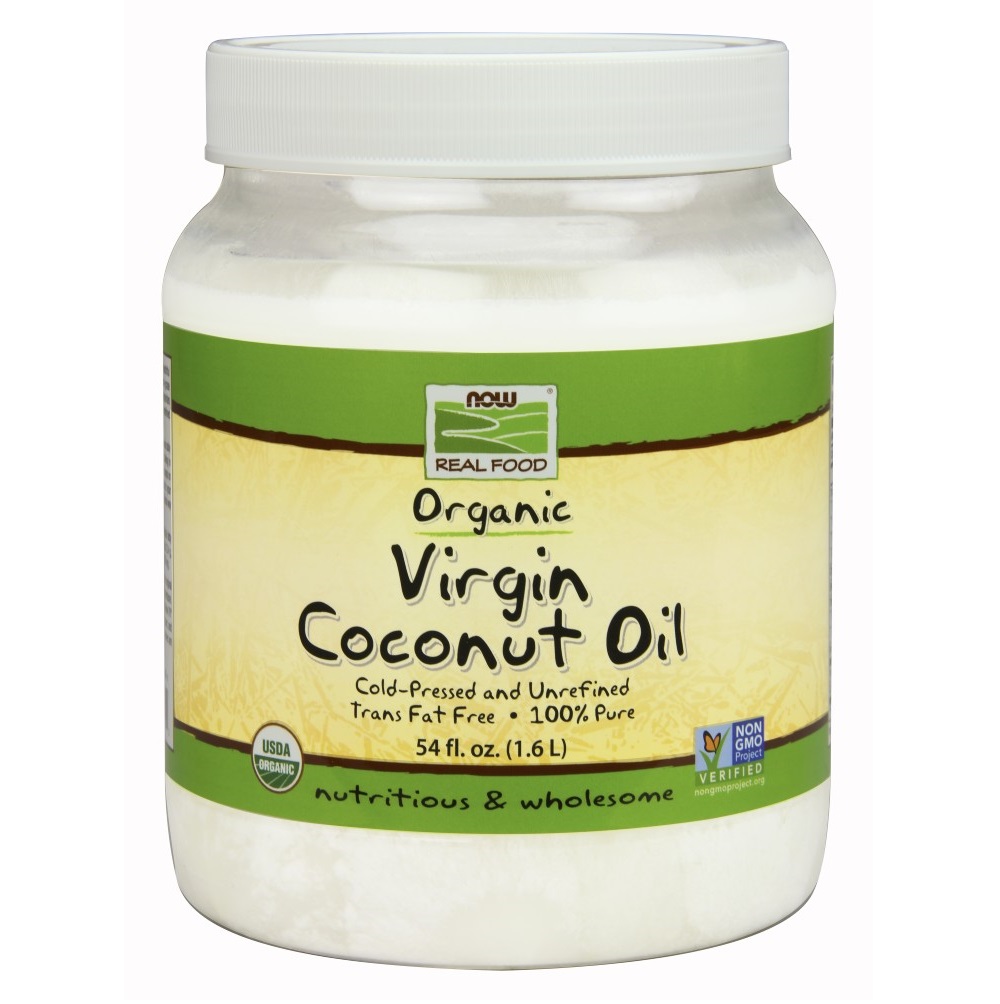 나우 Now, USDA ORGANIC 버진 코코넛 오일, 54 fl oz (1.6 L)