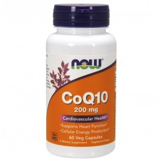 나우 Now, CoQ10  200 mg, 60 Vcaps