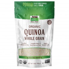 나우 Now, Certified 유기농 퀴노아 (Quinoa), Whole Grain 16 oz (454 g)