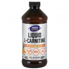 나우 Now, L- 카르니틴 액상 1000 mg, 열대 펀치, 16 fl oz (473 ml)
