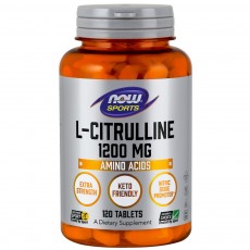 나우 Now, L-Citrulline, Extra Strength 1200 mg, 120 타블렛