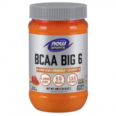 나우 Now, BCAA Big 6, 천연 수박맛, 600 g