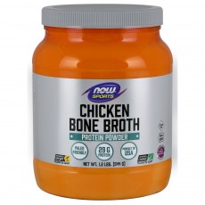 나우 Now, Bone Broth, Chicken 파우더, 1.2 lbs (544 g)