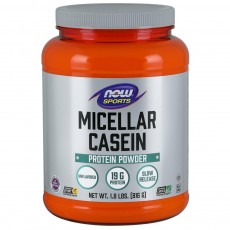 나우 Now, Micellar Casein, 무맛 파우더, 1.8 lbs (816 g)