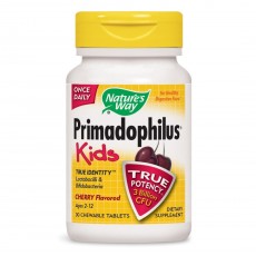 네이처스 웨이, 어린이용(2-12살) 프리마돌피러스 씹어먹는 유산균 체리맛, 30 Tablets