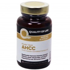 퀄리티오브라이프랩, 키노코 골드 AHCC, 면역증가, 500 mg, 60 Veggie Caps