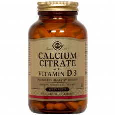 솔가, 칼슘 시트레이트 with 비타민 D3, 240 Tablets