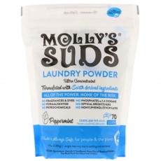 Molly's Suds, 고농축 세탁 파우더, 페퍼민트 (70번 ), 47 oz (1.33 kg)