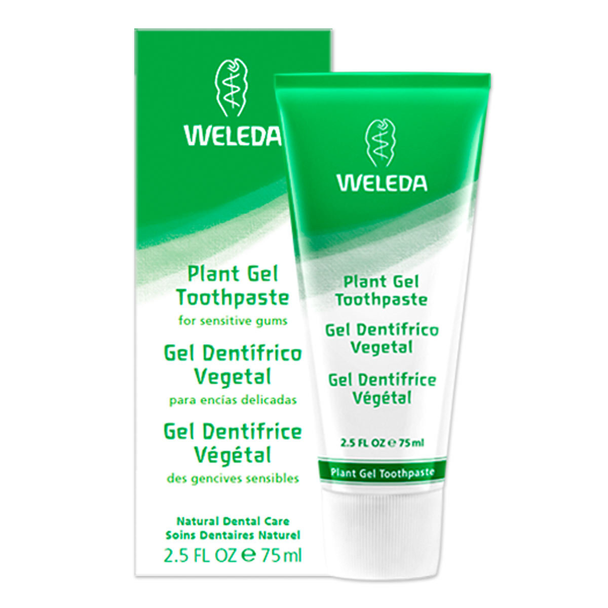 벨레다, 플랜트 젤 치약, Plant Gel Toothpaste, 내추럴 덴탈 케어, 2.5 oz (75 g)