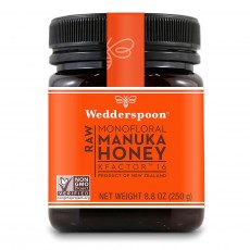 Wedderspoon Organic, 100% 로우 마누카 허니, Active 16+, 8.8 oz (250 g)