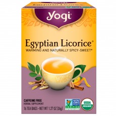 요기 티, Egyptian Licorice Caffeine Free, 16 티백