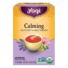 요기 티, Calming Organic Caffeine Free, 16 티백