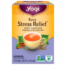 요기 티, Kava Stress Relief Caffeine Free, 16 티백