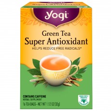 요기 티, Green Tea Super Anti-Oxidant, 16 티백