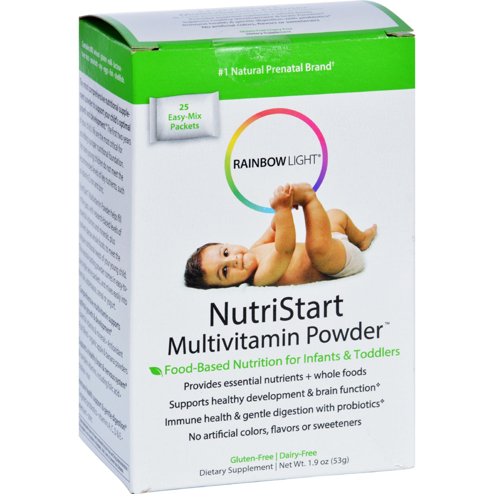 레인보우 라이트, Nutristart 멀티비타민 Powder, 25 pkt