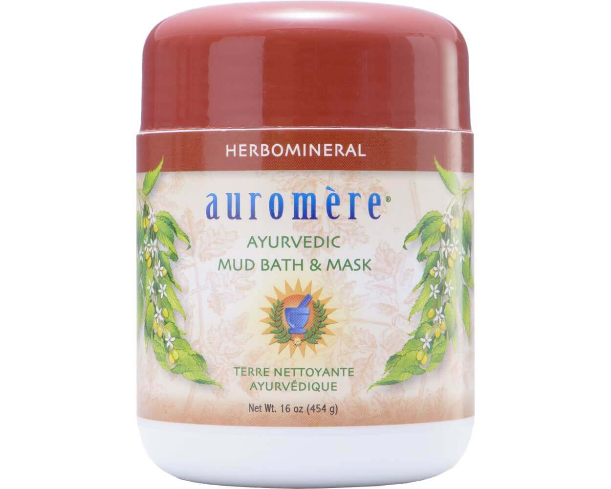 Auromere, 아유르베딕 Herbomineral Mudbath Powder, 16 ounce