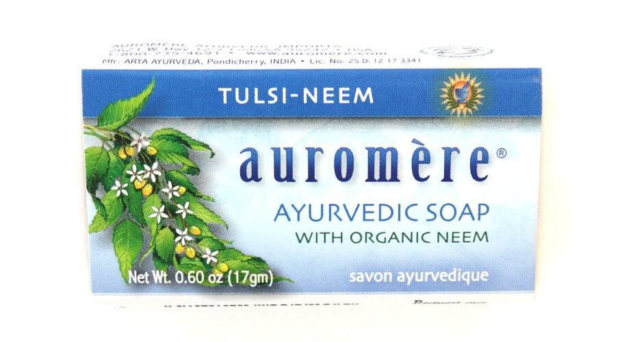 Auromere, 아유르베딕 바 솝, Tulsi Neem, 0.71 ounce