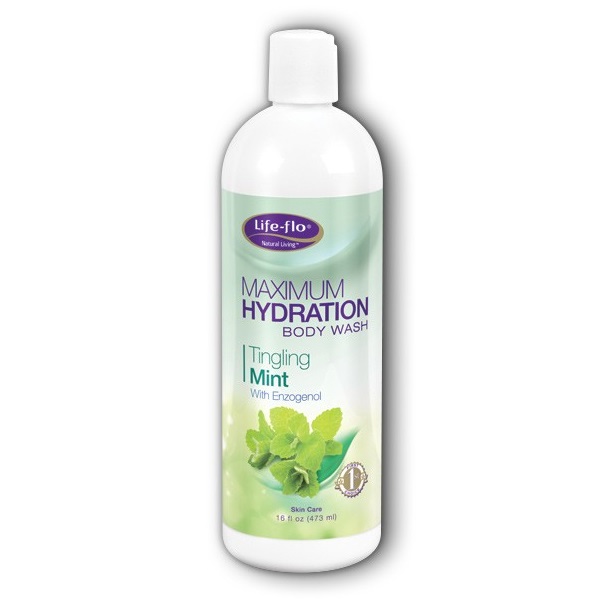 Life Flo Health, Maximum Hydration Body Wash Tingling Mint, 16 fl oz (473 ml)