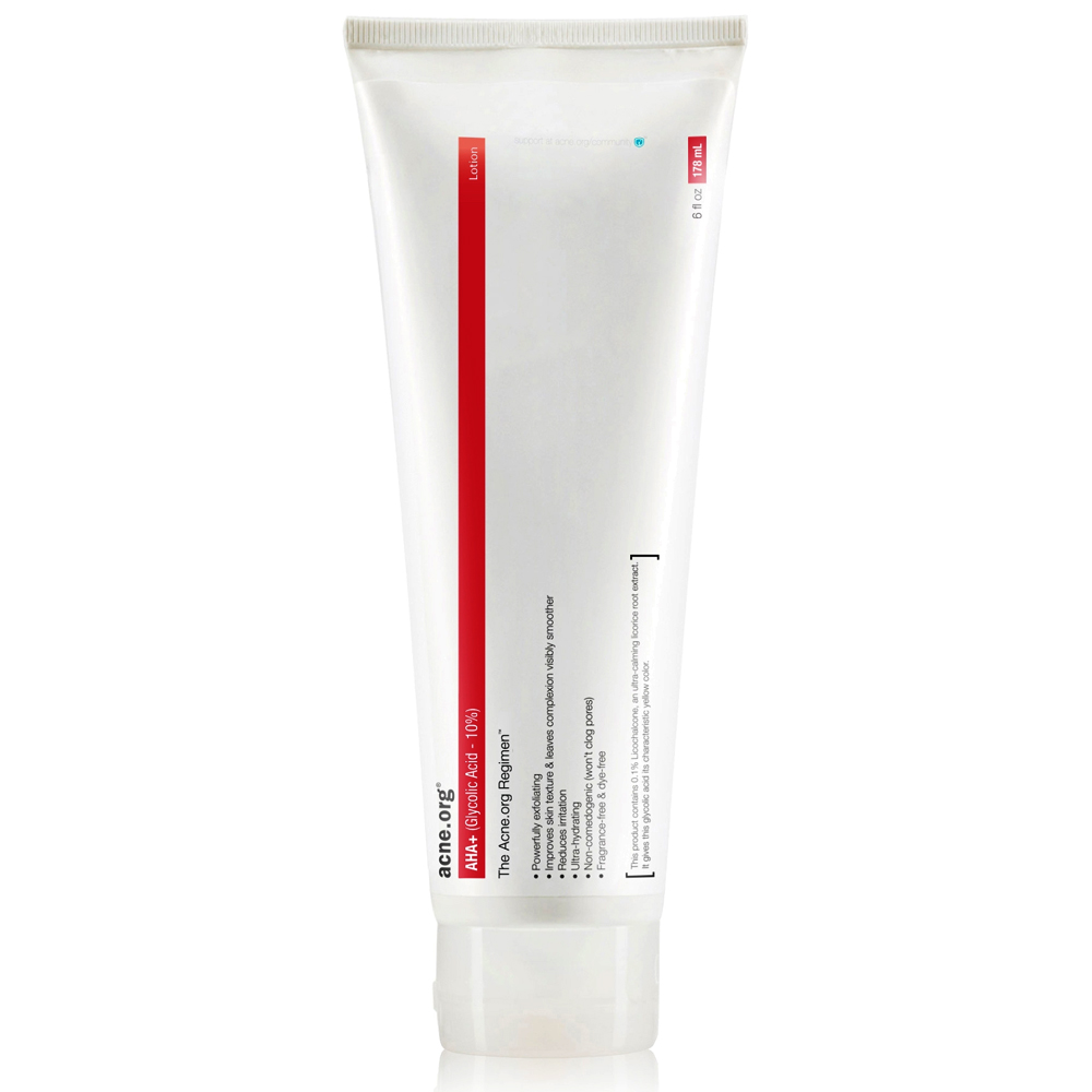 Acne.org, AHA + 글리코릭산 10% 로션 , 6 oz (178 ml)