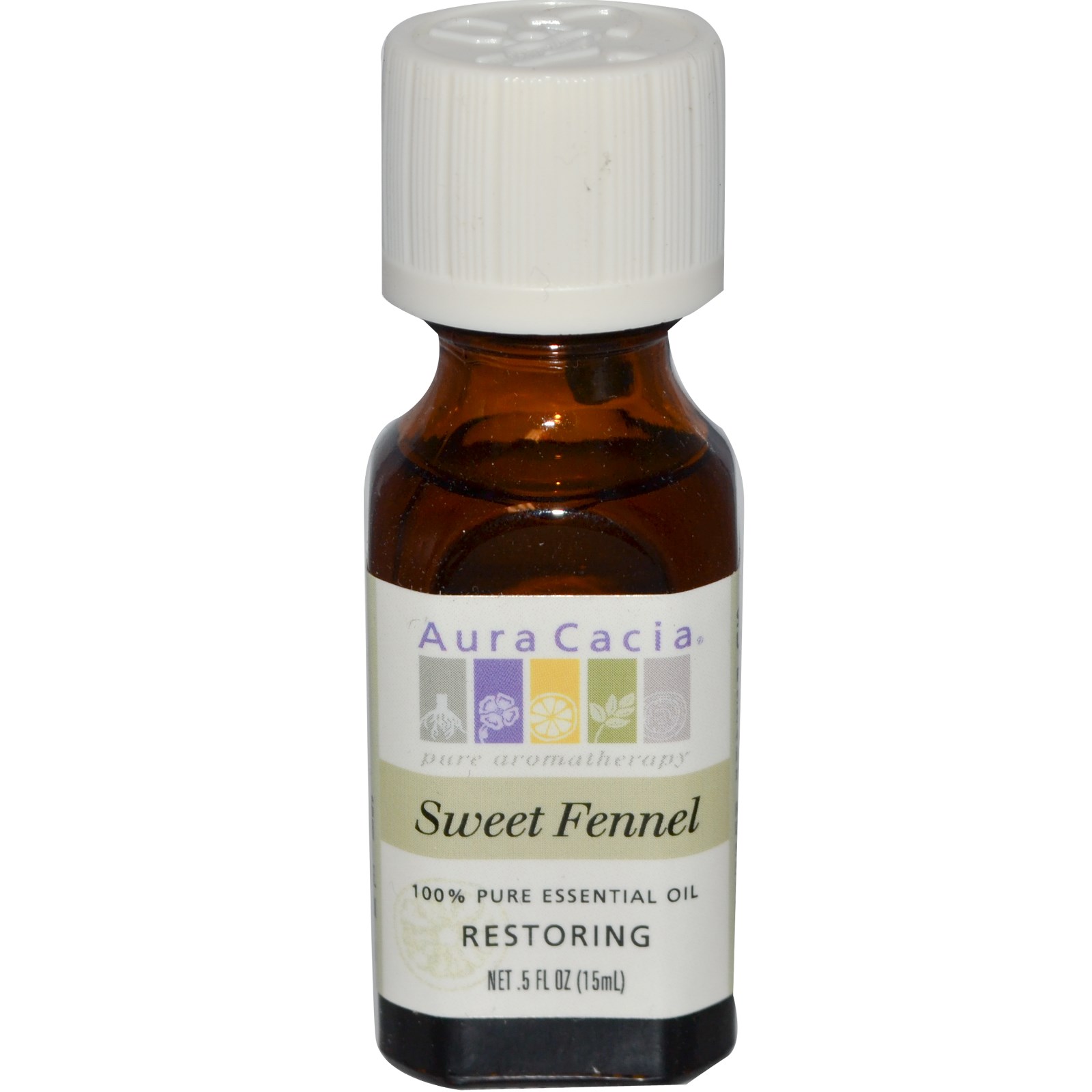 아우라카시아, 에센셜 오일 Restoring (Sweet Fennel), .5 fl oz (15 ml)