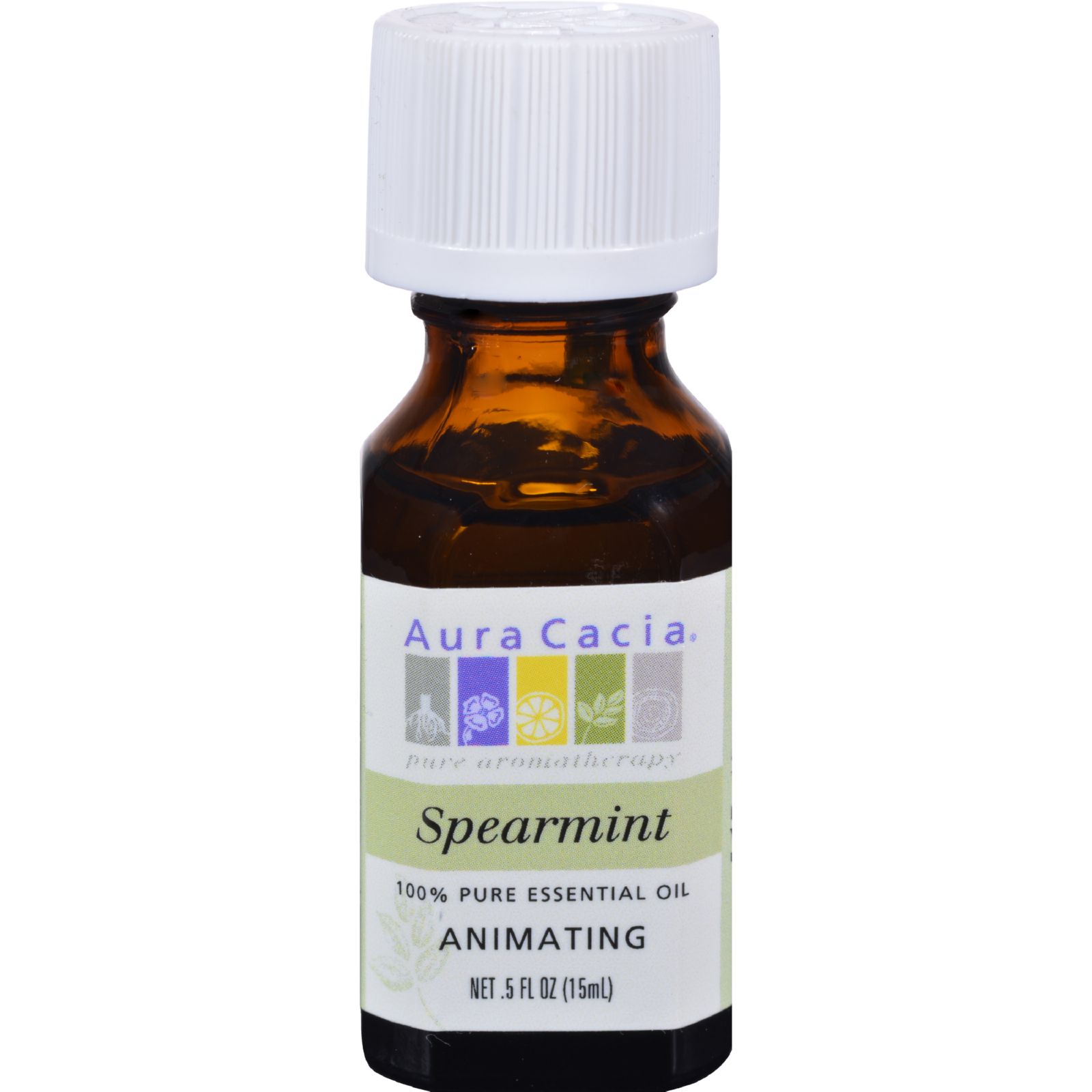 아우라카시아, 에센셜 오일 Animating (Spearmint), .5 oz (15 ml)