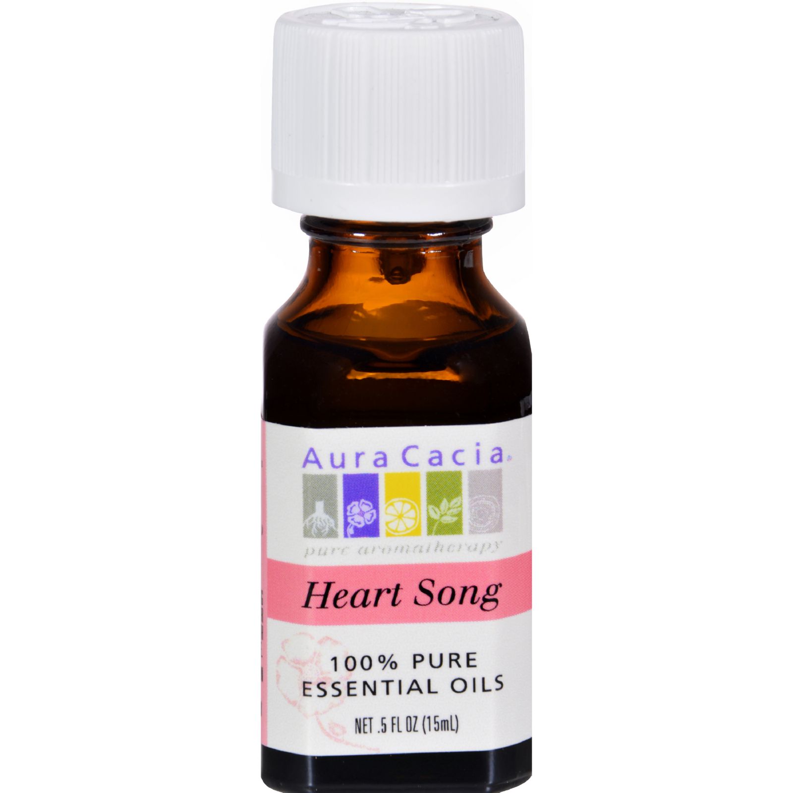 아우라카시아, 100% 에센셜 오일 (Heart Song), 0.5 fl oz (15 ml)