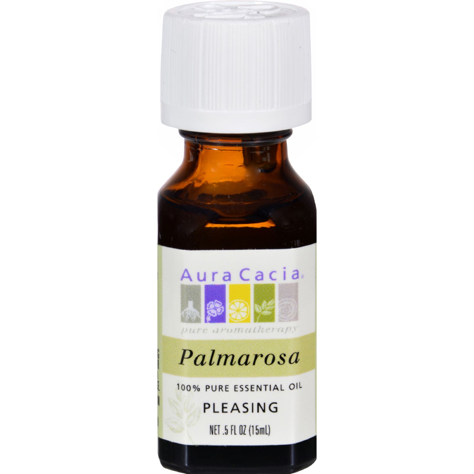 아우라카시아, 에센셜 오일 (Palmarosa, Pleasing), 0.5 fl oz (15 ml)