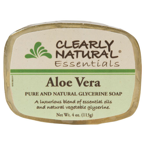 클리어리내추럴, 글리세린 바 솝 (Aloe Vera), 4 oz.