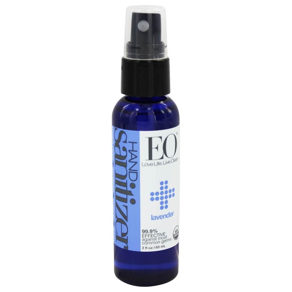 EO Products,USDA ORGANIC 핸드 스프레이형 새니타이저, 라벤더 [대용량], 2 oz (59 ml)