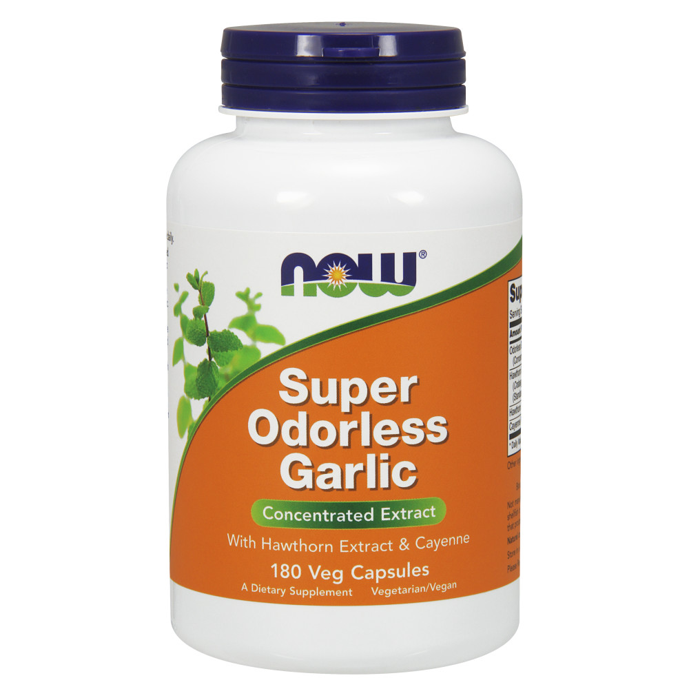  나우 Now, Super Odorless Garlic, 180 캡슐