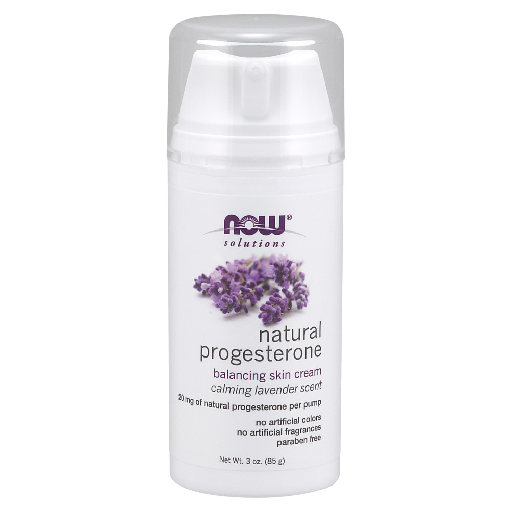 나우 Now, Natural Progesterone Liposomal Skin Cream, 3 oz. (85 g)