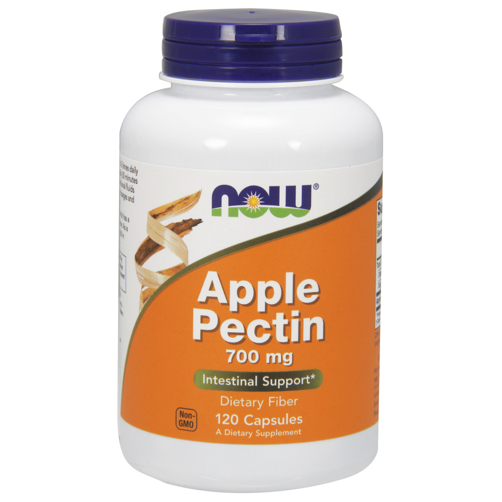 나우 Now, Apple Pectin 700 mg, 120 캡슐