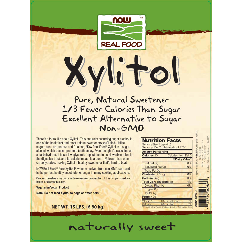  나우 Now, 자일리톨, Natural Sweetener, 15 lbs. (6.81 kg)