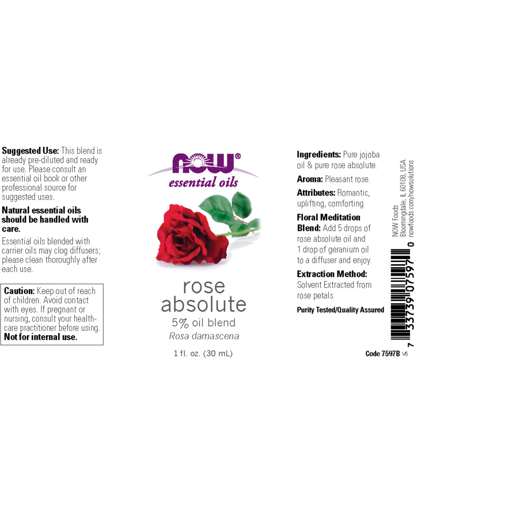  나우 Now, Rose Absolute Oil Blend, 1 fl oz (30 ml)